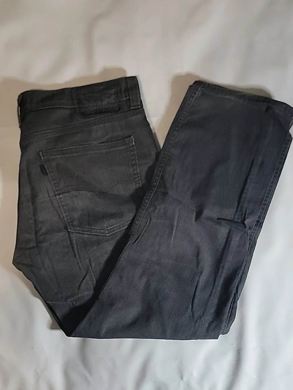 Levi's 511 Slim Straight Jeans Men's 34x30 Black Grey Faded Wash Denim